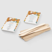 Éventail Retro Flowers 60's 70's Arch Wedding Programme (Non-assemblé)