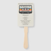 Éventail Retro Le Programme De Mariage Cassette Le Plus Fra (Devant)