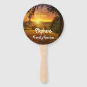 Éventail Réunion de famille Sunrise (Dos)