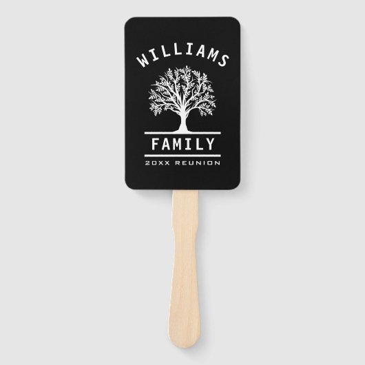 Éventail Réunion en famille Vacances d'été Route Trip Tree (Devant)