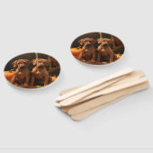 Éventail Rhodesian Ridgeback Chiot Automne Citrouille délic (Non-assemblé)