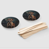 Éventail Rhodesian Ridgeback Halloween effrayant (Non-assemblé)