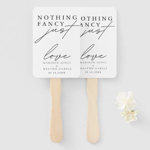 Éventail Rien de fantaisie Juste Amour Mariage