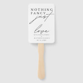 Éventail Rien de fantaisie Juste Amour Mariage (Dos)