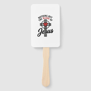 Éventail Rien que le Sang de Jésus Chemise Croix Vintage