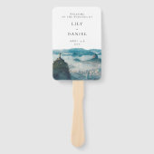 Éventail Rio de Janeiro Skyline Wedding Program (Devant)