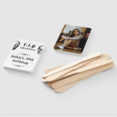 Éventail RIP Années 20 Crâne Photo Halloween Anniversaire (Non-assemblé)