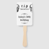 Éventail RIP Années 20 Crâne Photo Halloween Anniversaire (Devant)