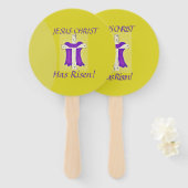 Éventail Robe pourpre Sur Croix (Devant et derrière)