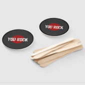 Éventail Rock N Roll YOU ROCK Round (Non-assemblé)