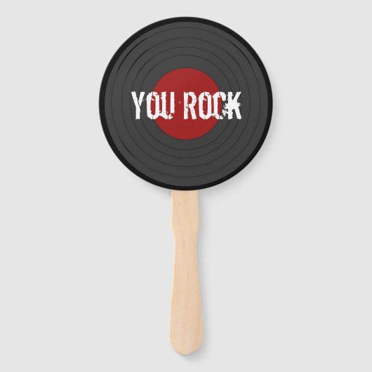 Éventail Rock N Roll YOU ROCK Round (Devant)