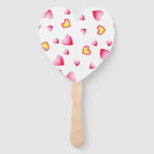 Éventail Romantic Coeur Rouge Saint Valentin (Dos)