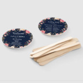 Éventail Romantique Blush Bloom Floral Wedding Programme (Non-assemblé)