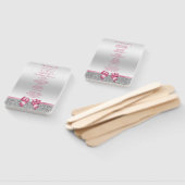 Éventail Romantique Bow rose, programme de mariage de Parti (Non-assemblé)