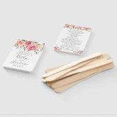 Éventail Romantique Floral Aquarelle Fleurs Programme de ma (Non-assemblé)