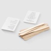 Éventail Rosa Elegant Modern Wedding Programme (Non-assemblé)