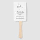 Éventail Rosalind Typographie moderne Élégant programme de (Devant)