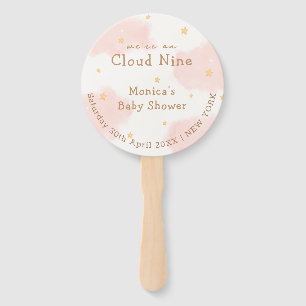 Éventail Rose Cute Nuage Neuf Fille Douche bébé