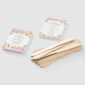 Éventail Rose Floral Peony Programme de mariage Rose Ventil (Non-assemblé)