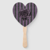 Éventail Rose gothique Halloween femmes (Dos)