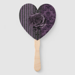 Éventail Rose gothique Halloween femmes