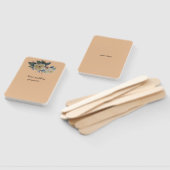 Éventail Rose jaune clair sur terre couleur arrière - plan  (Non-assemblé)