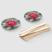 Éventail Rose Lotus Water Lily (Non-assemblé)