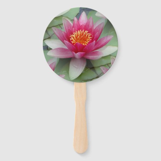 Éventail Rose Lotus Water Lily (Devant)