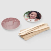 Éventail Rose Parties scintillant or gouttes Quinceanera Ph (Non-assemblé)