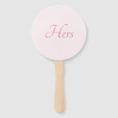 Éventail Rose Pink Elegant Son et Ses Fiançailles Mariage (Dos)