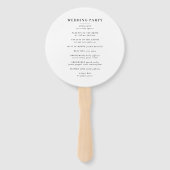 Éventail Rose, turquoise + mariage tropical orchidée (Dos)