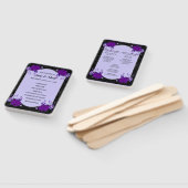 Éventail Rose violet Floral Spiderweb Mariage de automne Pr (Non-assemblé)