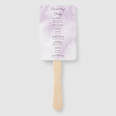 Éventail Rose violet foncé Floral Gothique Programme de mar (Dos)