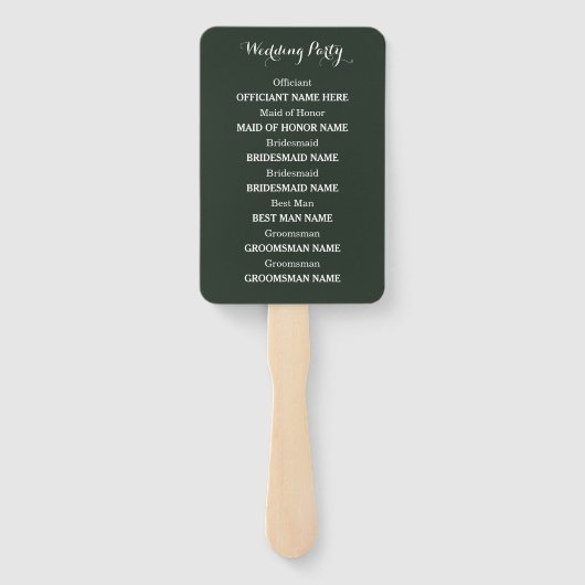 Éventail Roses aquarelle (Dos)