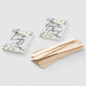 Éventail Roses Blanches D'Ivoire Floral Dites Oui À La Robe (Non-assemblé)