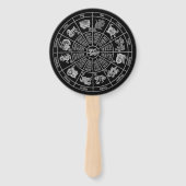 Éventail Roue Zodiac de l'horoscope chinois (Dos)