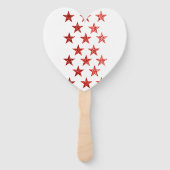 Éventail Rouge, blanc, bleu, drapeau, étoiles, flèches, 4 j (Dos)