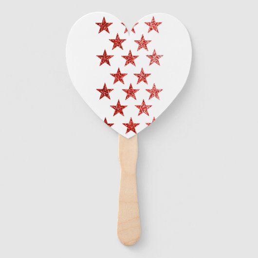 Éventail Rouge, blanc, bleu, drapeau, étoiles, flèches, 4 j (Dos)