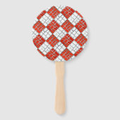 ÉVENTAIL ROUGE CHECK MOSAIC (Dos)