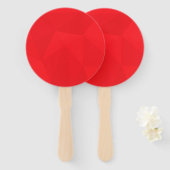 Éventail Rouge, cool, unique, tendance, conception géométri (Devant et derrière)