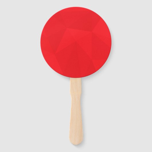 Éventail Rouge, cool, unique, tendance, conception géométri (Devant)