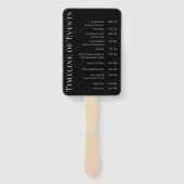 Éventail Rouge en forme de coeur Rose-Mariage- (Dos)