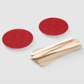 Éventail Rouge, rose, cool, unique, tendance, art décoratif (Non-assemblé)