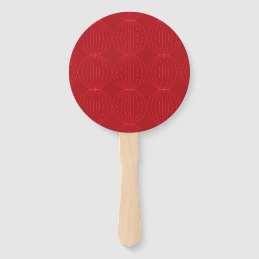 Éventail Rouge, rose, cool, unique, tendance, art décoratif (Devant)