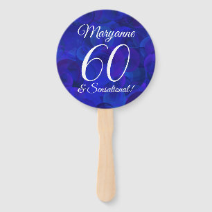 Éventail Royal Blue 60 et anniversaire sensationnel