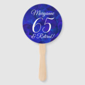 Éventail Royal Blue 65 et Retraite Party (Devant)