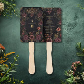 Éventail Royal Victorian Floral Mariage gothique