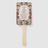 Éventail Royal Victorian Whimsical Floral Mariage (Dos)