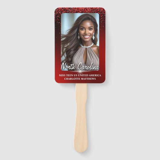 Éventail Ruby Glimmer Pageant Wavers 10 Pack (Devant)