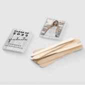 Éventail Rustic Country Grey Barnwood 2025 Graduation (Non-assemblé)